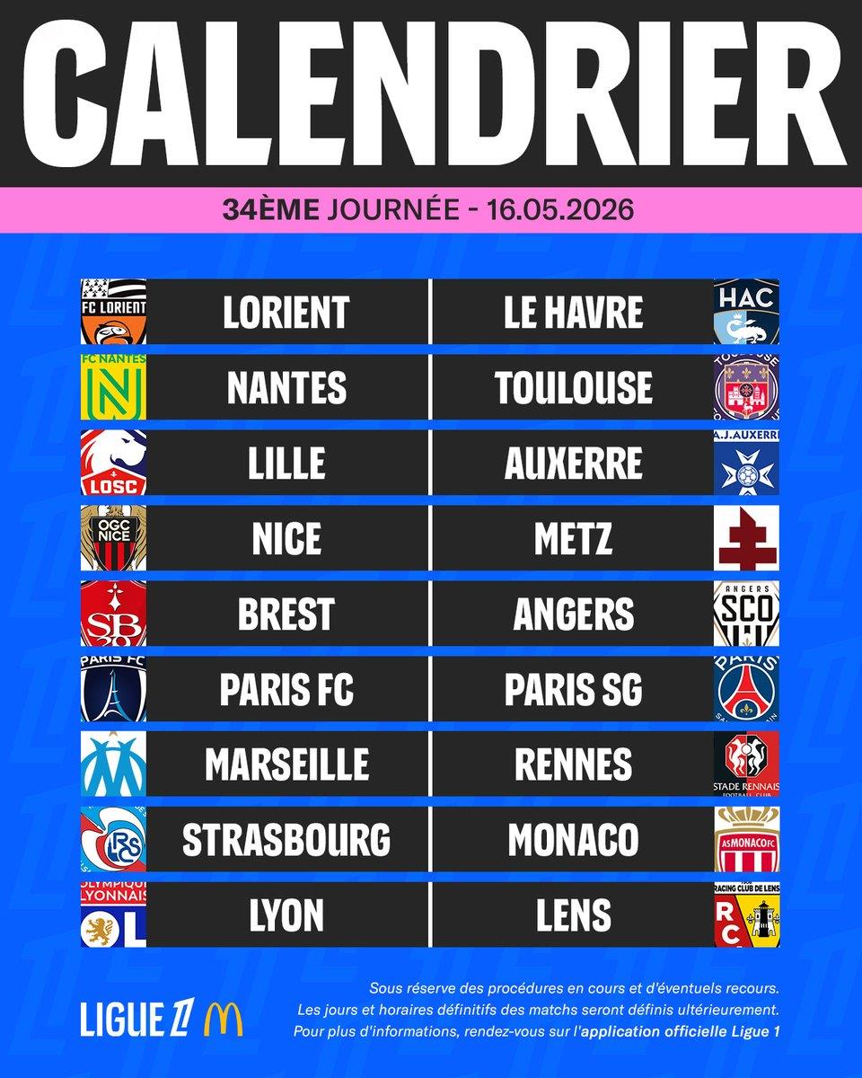 Lịch thi đấu Ligue 1 mùa giải 25-26 của Pháp: Mùa giải mới sẽ khai mạc vào ngày 17 tháng 8 và vòng chung kết sẽ là trận derby Paris