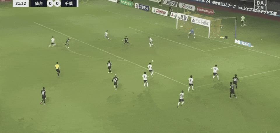 Tường thuật trận đấu J2 League: Hidetoshi Takeda ghi bàn bằng đầu, Sendai Tanabata đánh bại Chiba Ichihara với tỷ số 1-0
